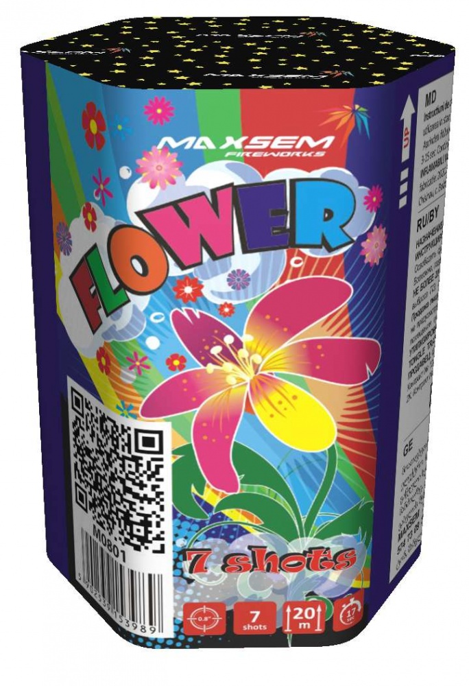 Фейерверк / Салют М0801 "FLOWER" 0.8 х 7 залпов