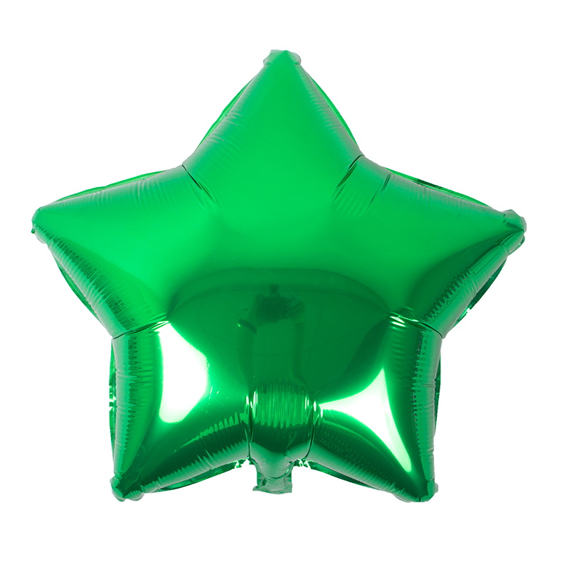 Звезда 18"/45 см зеленый металлик с гелием